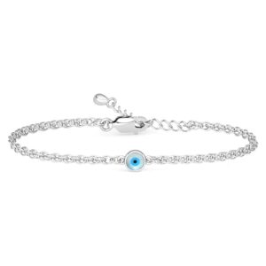 Clara 925 Silver Evil Eye Bracelet