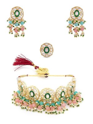 Zaveri Pearls Kundan Choker Set