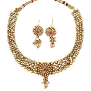 Fashion Frill Kundan Pearl Necklace Set