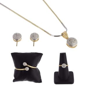 Gold Plated AD Jewellery Set