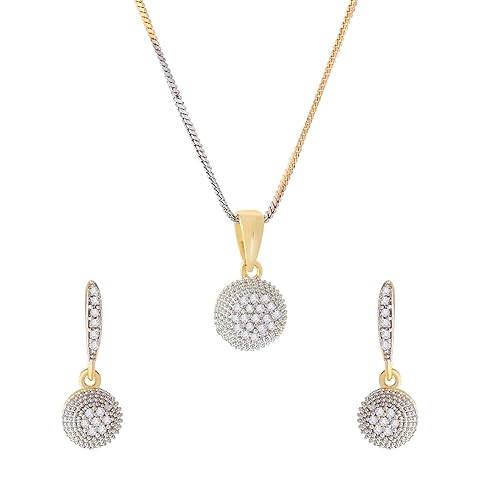 AD Gold-Plated Pendant Set